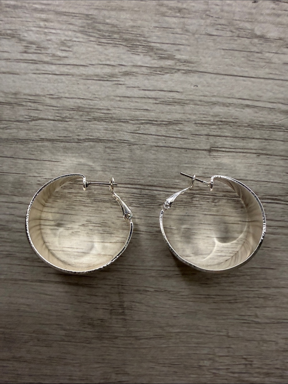 Silver Hoop Earrings - Classic Women's Jewelry